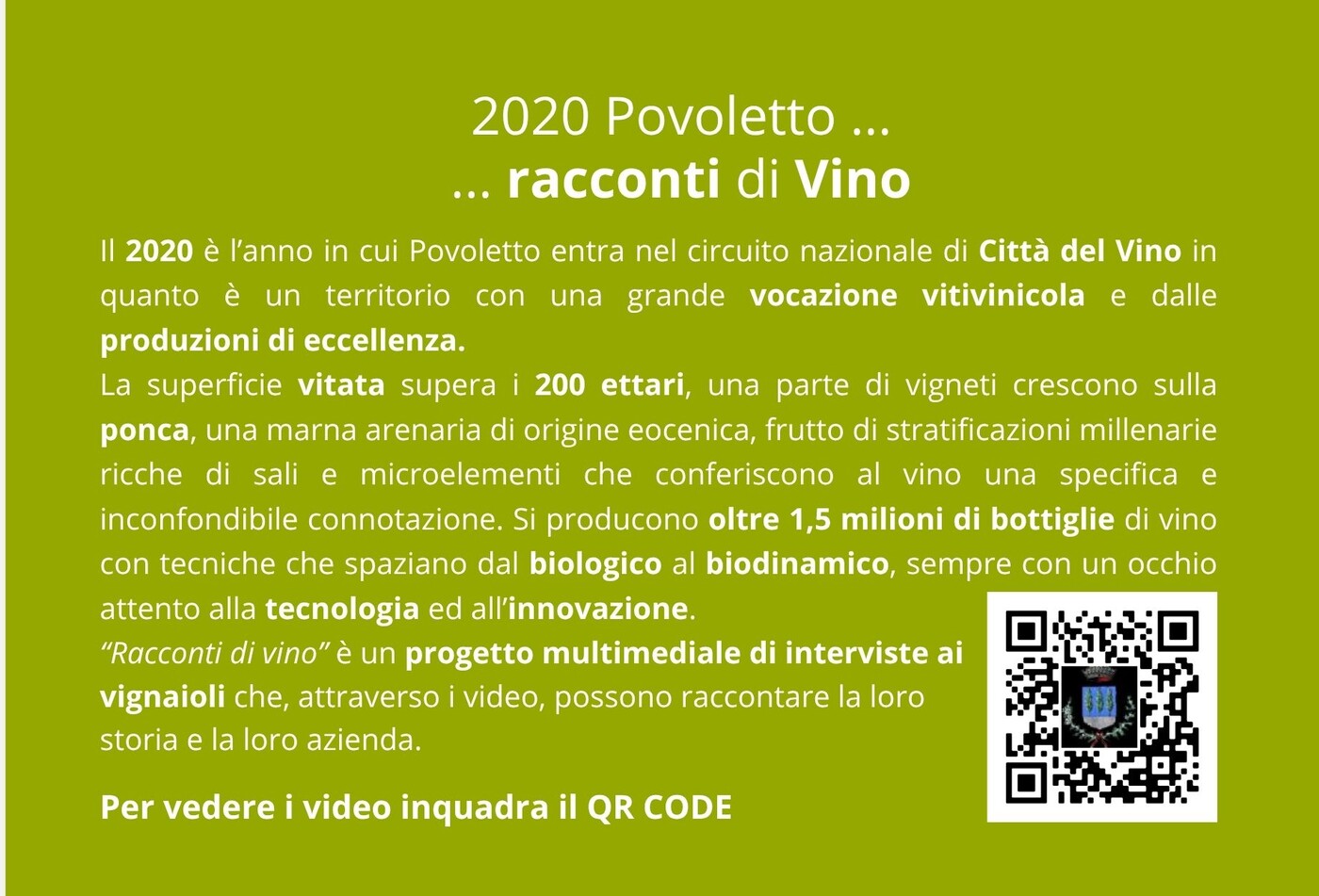 QR code per vedere i video di Racconti di Vino su YouTube