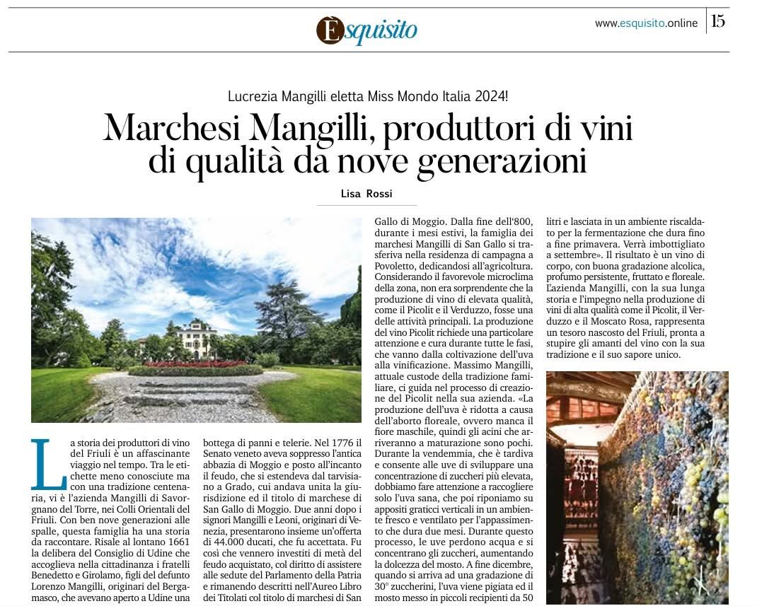 Rassegna stampa Èsquisito